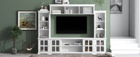 Style Entertainment Wall Unit with Bridge Modern TV Cabinet Console Table for TV Stand