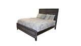 Bedroom Set Made with Wood in Gray Finish