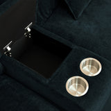 U-Shaped Sectional Cloud Sofa for Living Room, 144" Comfy Modular Couch with Movable Ottoman, Modern