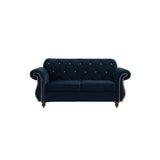 blue sky goose down sofa with pillow, living room furniture, 2-seater