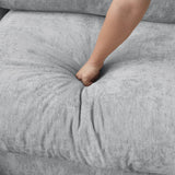 Sectional Sofas Modern Cloud Couch Chenille L-shaped Modular Sectional Sofa for Living Room 3 Seats Couch