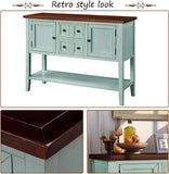 Console Sofa Table Sideboard with Storage Drawers Cabinets and Bottom Shelf for Living Room, Kitchen
