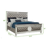 Queen/King Bed includ（ Queen/King Bed + 1 Nightstand + Dresser + Mirror）