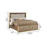 Queen  Bedroom set Made with Wood