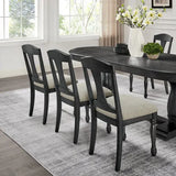 table+6 chairs, a 94.06 inch expandable wooden dining table, and six cushioned dining chairs