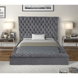 6PC Bedroom Set Modern Tufted Velvet Bedroom Set Includes Bed, Nightstand, dressing table