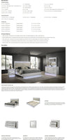 Modern 4-Piece King Bed Set with LED Headboard