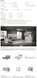 Modern 4-Piece King Bed Set with LED Headboard