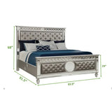 Queen/King Bed includ（ Queen/King Bed + 1 Nightstand + Dresser + Mirror）