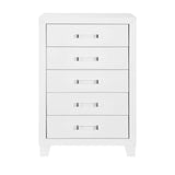 5PC White King Bedroom Set
