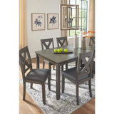 Dining Room Sets, Include Table and 6 Chairs, Gray