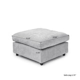 Sectional Sofas Modern Cloud Couch Chenille L-shaped Modular Sectional Sofa for Living Room 3 Seats Couch