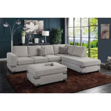 Living room furniture, mushroom chenille split soft cushion linen sofa