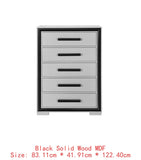 King Bedroom Set – Grey & Black Design