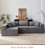 Modular L-Shaped Sectional Sofa Set, Luxury Upholstered Couch for Living Room