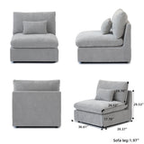 Modular Sectional Sofa for Living Room 160" Cloud Couch