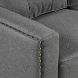 Living Room Furniture Sets, Modern Polyester Blend High Pillow Back Sectional Couch Set