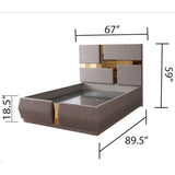 modern elegance Tufted Upholstery Bedroom set made with Wood, Includes Bed, Nightstand, Dresser with Mirror