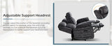 Power Reclining Living Room Set with Adjustable Headrest, Power Reclining Sofa and Loveseat Set with USB