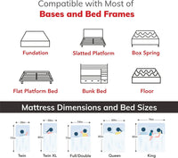 14 inch Firm Queen Mattress, Memory Foam Mattress with Cooling Cover