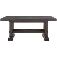 Dining Table Set, 72"-90"-108" Dining Table w/ 2-18" Leaves, 8 Upholstered Side Dining Chairs