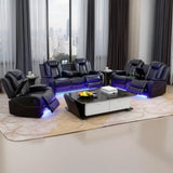 Living Room Furniture Sets,Electric Recliner Chair with LED Light,Sectional Sofa Loveseat