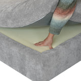 Cloud Couch 120''  Modern Sectional Sofa for Living Room Down Filled Couch with Ottoman U Shaped 5 Seater