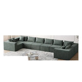 Modular L-Shaped Sectional Sofa Set, Luxury Upholstered Indoor Furniture, Foam-Filled Sofa for Living Room