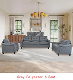 Modern 3-Piece Living Room Sofa Set - Sectional Couch, Loveseat & Accent Chair Furniture