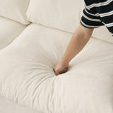 Sectional Sofas Modern Cloud Couch Chenille L-shaped Modular Sectional Sofa for Living Room 3 Seats Couch