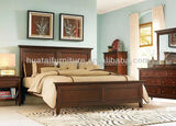 Solid wood antique Wooden King Bed,Hotel Bedroom Furniture Set