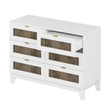 Bedroom Sets, Queen Size Farmhouse Platform Bed with Wooden Strip Stickers Decoration