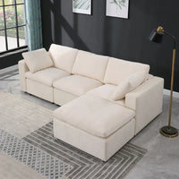 Modular Sectional Sofa Convertible U Shaped Sofa Couch Modular Sectionals with Ottomans
