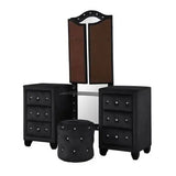 Queen 5 Pc Vanity Bedroom Set Made With Wood