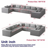 Modular L-Shaped Sectional Sofa Set, Luxury Upholstered Indoor Furniture, Foam-Filled Sofa for Living Room
