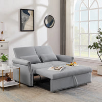 Sleep Sofa Bed 2 Seater Loveseats Sofa Couch with Adjustable Backrest and Lumbar