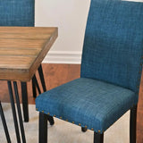 7-Piece Dining Set with Hairpin Table & 6 Chairs in 3 Colors Options – Modern & Stylish Dining