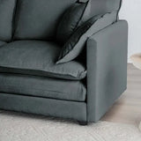3 Piece Sofa Set with Arm Pillows and Toss Pillows , Sofa Set Include 2- Piece of Arm Chair and One 2-seat Sofa