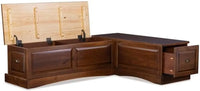Patio Conversation Kitchen Backless Breakfast Corner Nook Table Booth Bench Dining Set