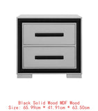 King Bedroom Set – Grey & Black Design