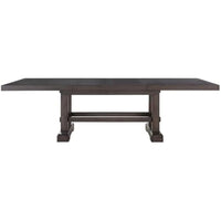 Dining Table Set, 72"-90"-108" Dining Table w/ 2-18" Leaves, 8 Upholstered Side Dining Chairs
