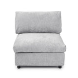 Sectional Sofas Modern Cloud Couch Chenille L-shaped Modular Sectional Sofa for Living Room 3 Seats Couch
