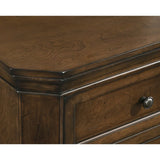 Wood Queen Bed Set with Dresser Mirror Nightstand Chest