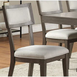 Room Furniture Dining Table w Leaf Ash Gray Large Family 8pc Dining Set 6x Side Chairs And Bench