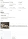 King Sleigh Bed Bedroom Set with White Wash Finish, Dresser, Mirror