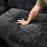 Sectional Sofas Modern Cloud Couch Chenille L-shaped Modular Sectional Sofa for Living Room 3 Seats Couch