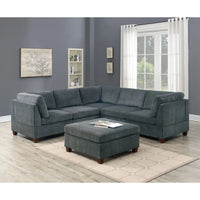 Living room furniture sofa set,6-piece set,modern sofa with segmented corners,suede,soft and comfortable