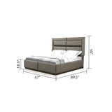 Modern Style 5 Pc Queen Bedroom Set Made with Wood