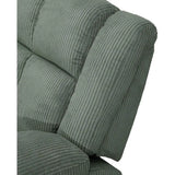 Reclining Sofa Set with Storage Console for Living Room (Green)