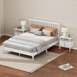 3 Pieces Bedroom Sets King Size Wood Platform Bed